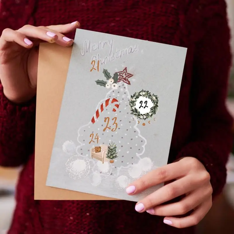 

Christmas Advent Calendar Number Stickers 24 Days Of Christmas Number Advent Calendar Stickers For Gift Box Sealing Stickers