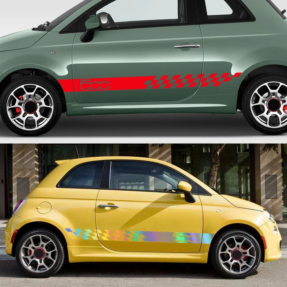 Auto Dach tür Front Kopf Motor Abdeckung Trim Aufkleber Auto Vinyl Haube  Dekor Abziehbilder für fiat 500 500e 500c 500x500s 500L styling