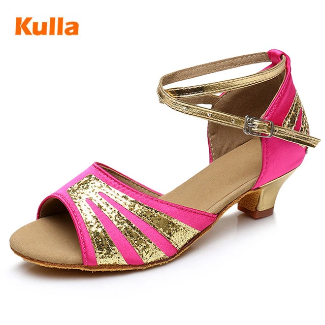 Latin Dance Shoes For Girls Kids Zapatos Salsa Mujer Zapatos De Baile  Latino Mujer Zapatos De