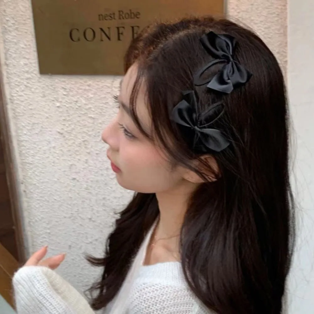 

Cute Oval Hair Clip And Sweet Girl Heart BB Clip Student Bow Hairpins Bangs Side Clip Versatile Headwear