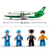 Creative City Airbus Cargo Aircraft Plane Building Blocks Air Ambulance Airplane Model Bricks Educational DIY Toys For Kids Boys 6