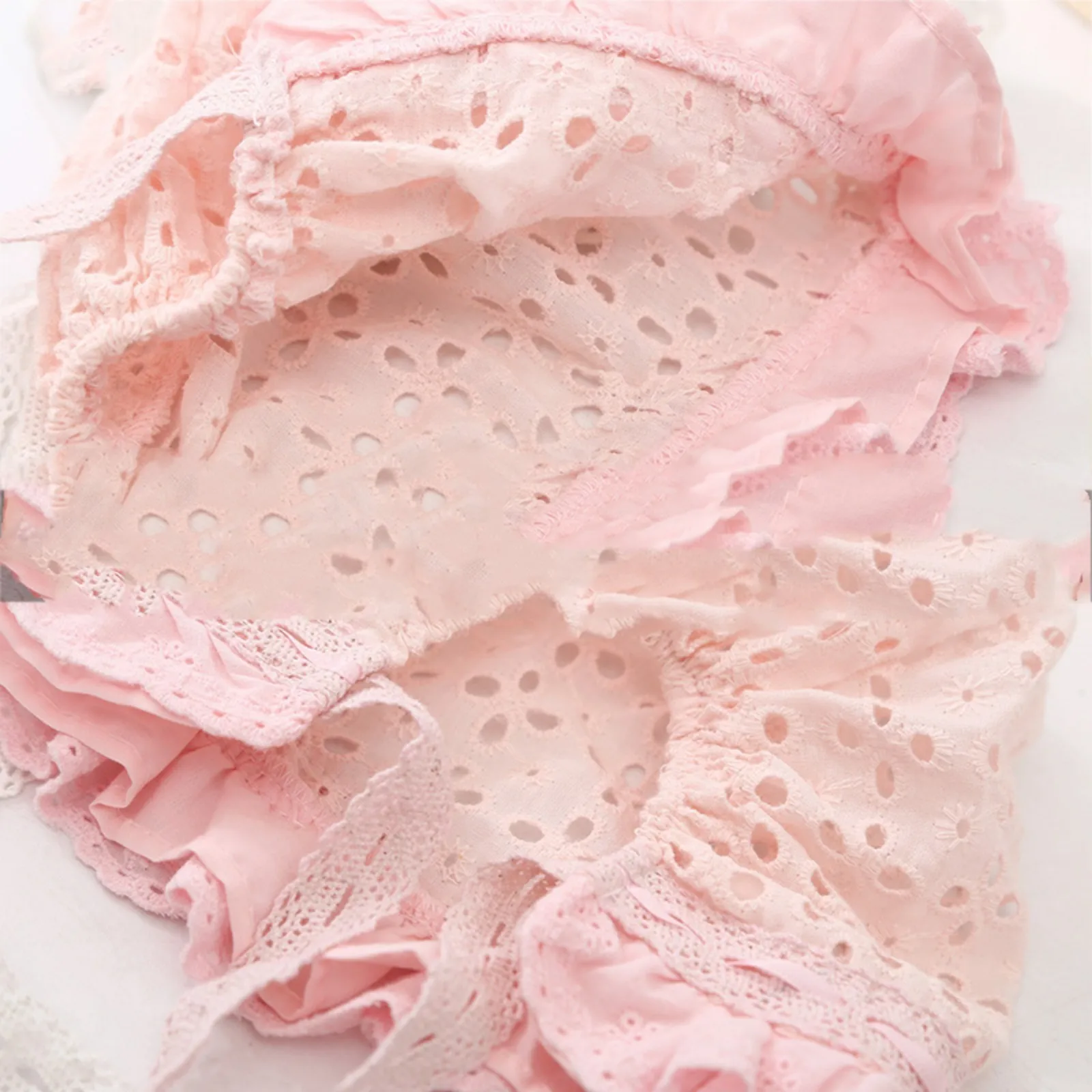  여아 레이스 태양 보넷 모자, 흰색 꽃, 여름 , 1 세