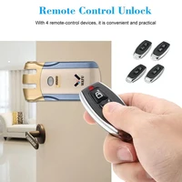 Wafu 019 Remote Control Lock 433Mhz Door lock Invisible Deadbolt Smart Lock With 5 Chrome plated Remote Controller - Image 5