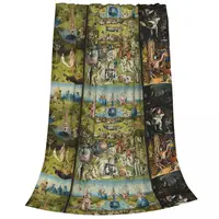 The Garden Of Earthly Delights - Hieronymus Bosc Blankets Fleece Breathable Sofa Throw Blankets For Couch Throws Bedspread Quilt 2