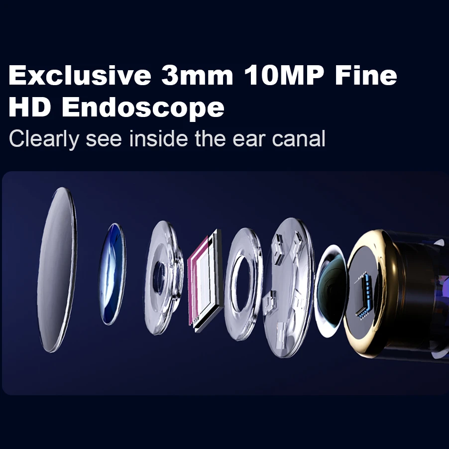 Bebird Note5 Smart Visual Ear Sticks Endoscope Tweezers High Precision Earpick Mini Camera Otoscope Health Care Ear Cleaner 4