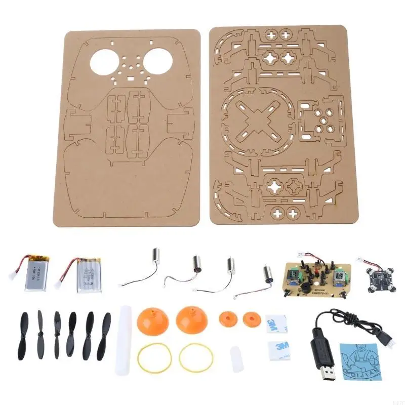 547C Remote Control Toy Aircraft DIY Science and Education Remote Control Aircraft Easy Fly for Beginners Boys Girls