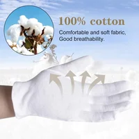 1 paire de gants en coton blanc pour hommes, uniforme de smoking formel, garde d'honneur, défilé, Costume de cérémonie, Cosplay, pièce de monnaie, bijoux, gant de majordome 3