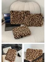 Leopard print Laptop Sleeve 11 13.3 13.6 14 15 15.6 Inch For Macbook Dell Huawei Samsung Xiaomi LG Shoulder Bag Tablet Pouch - Image 6