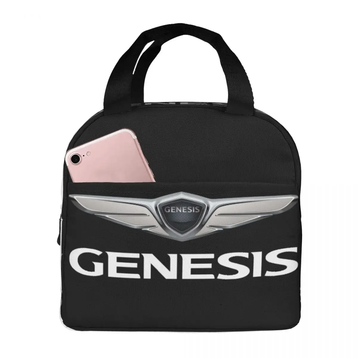 

Genesis Logo Lunch Bag Unisex Portable Cooler Insulated Lunch Box Food Bento Box
