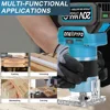 Brushless 5 Speed Electric Trimming Machine Wireless Milling Engraving Slotting Machine Woodworking Tools for Makita 18V Battery 5