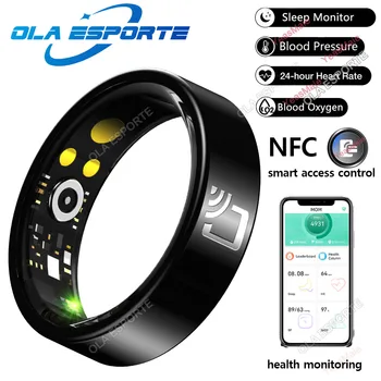 NFC Smart Ring 2026 Real-Time Heart Rate Sleep Health Monitoring NFC Smart Access Control IP68&5ATM Waterproof Sports Smartring 1