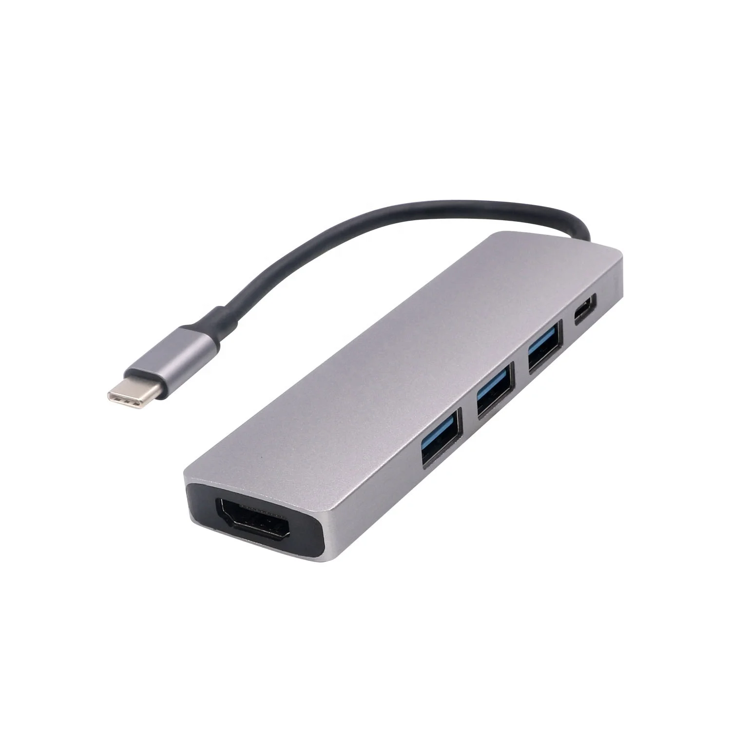 

USB C 5 In 1 Hub USB 3.0 HDMI PD 100W Support 4k 5Gbps for Laptop Usb C Hub