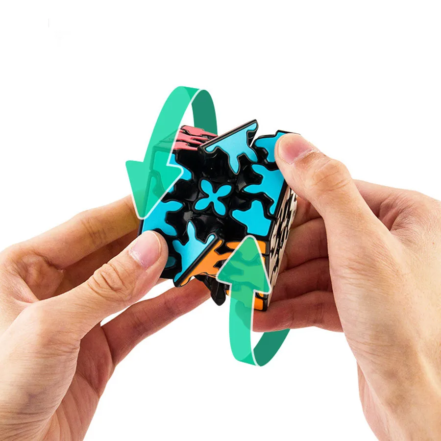 QiYi 새로운 기어 57mm 매직 큐브 3x3x3 스피드 큐브 Magico 퍼즐 장난감 어린이 선물 장난감 QiYi 57mm 기어 매직 큐브