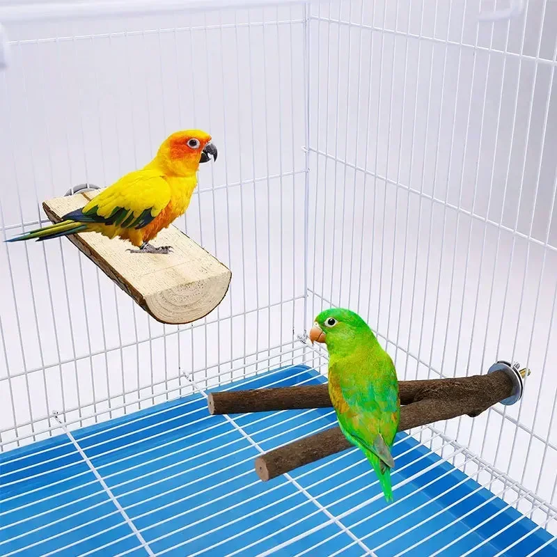 Bird Station Stick Platform Pole Tree Branch Bird Cage Accessories Habitat Parrot Biting Supplies Toys Parrot Toys