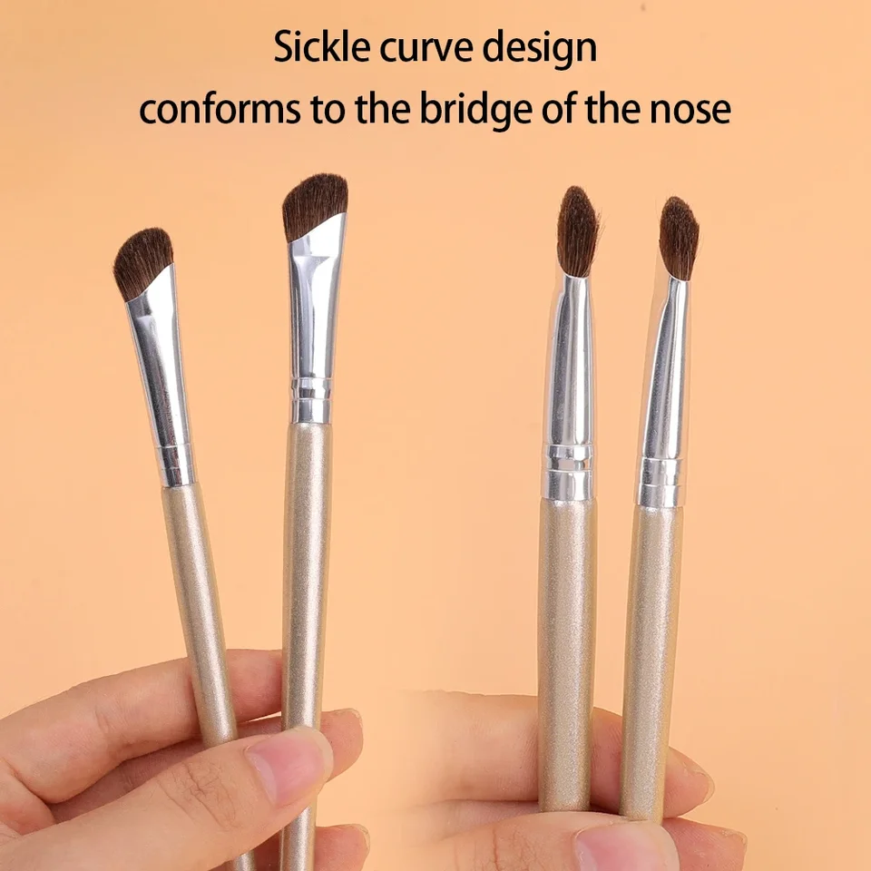 Flat Angled Nose Shadow Makeup Brushes Professional Soft Eyeshadow Nose Contouring Brushes Professional Beauty Cosmetics Tools