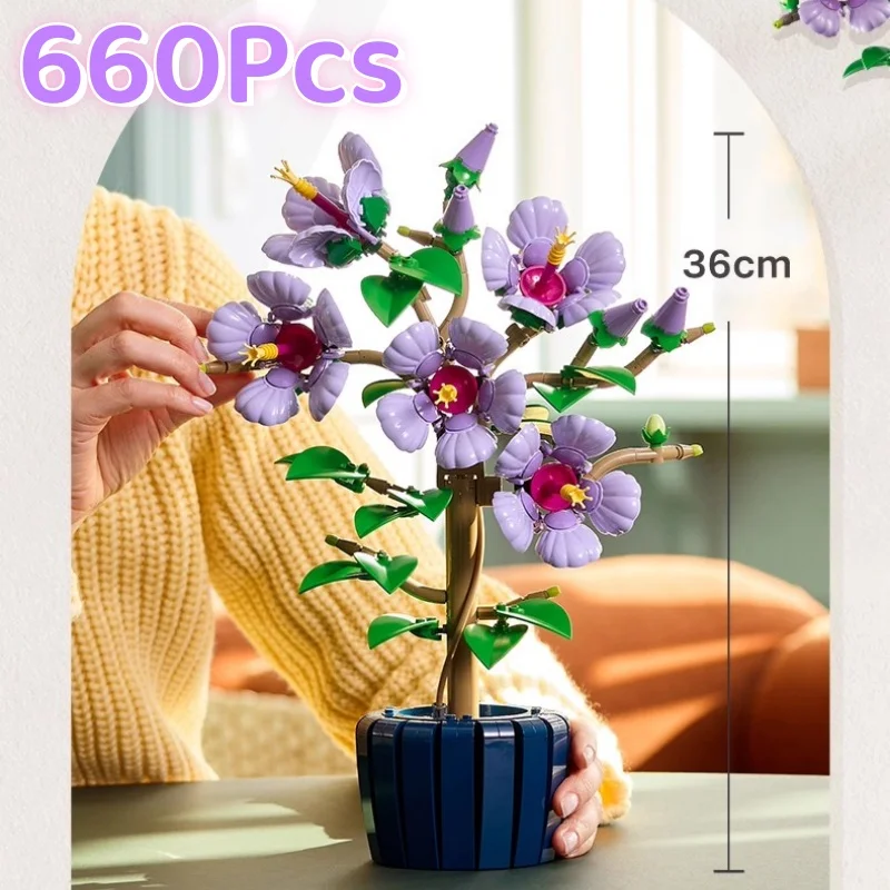 Elegant Desktop Potted Plant Ornament - Ideal Holiday & Birthday Gift