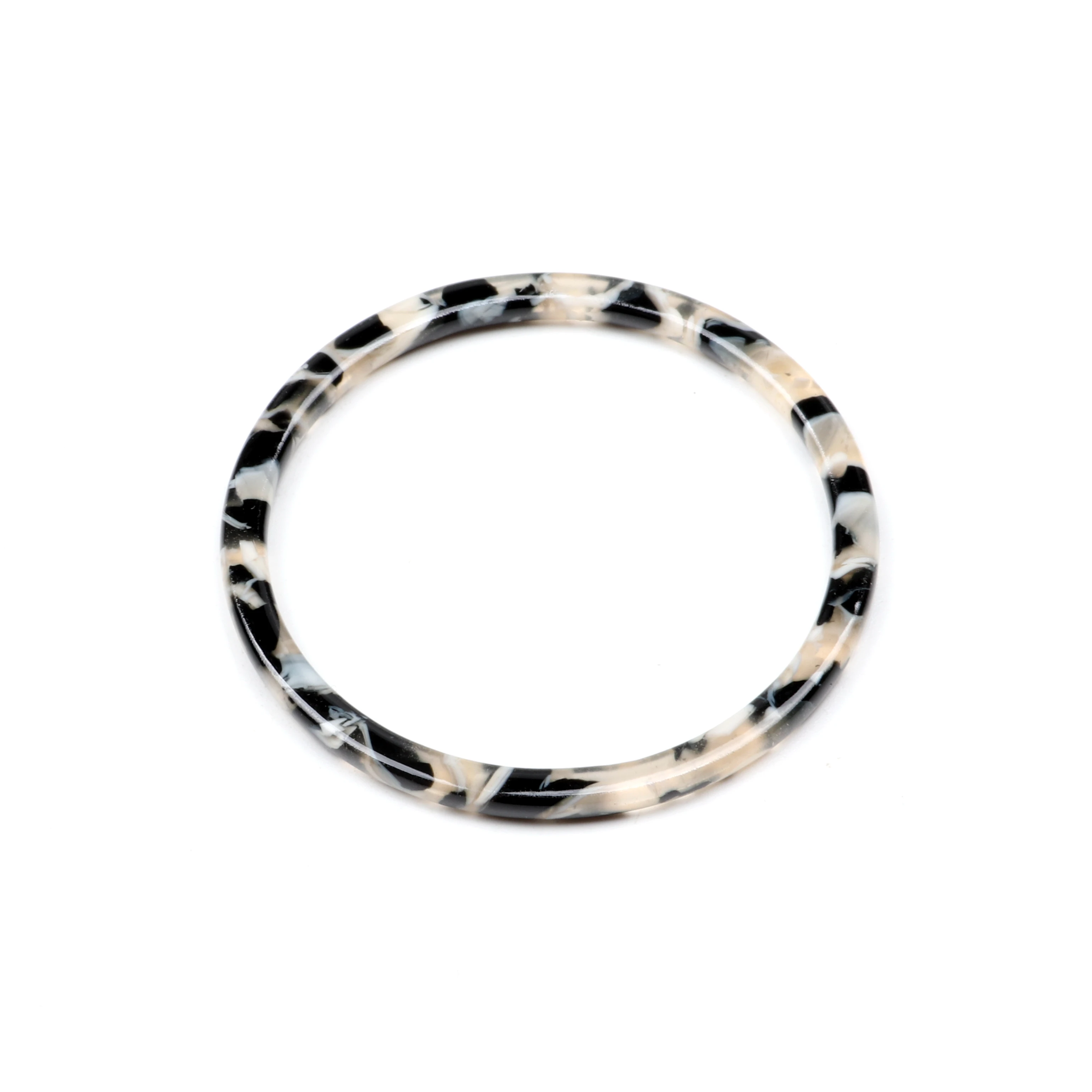 Leopardenmuster, Schildpatt-Ohrring-Charm, Acetat-Acrylperlen, kreisförmig, Boho, Ohrring-Teile, Ohrringe-Fund, 44 mm – Detail 13