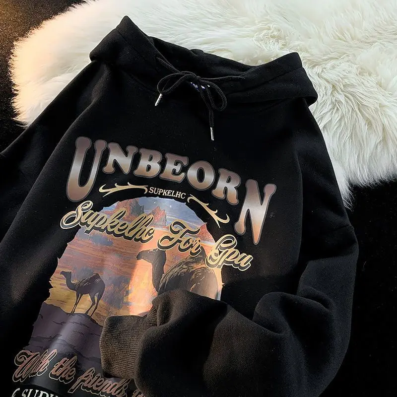 Vintage Hoodie Women'S Men Autumn And Winter 2023 New Student Loose Korean Style Lazy Wind Jacket Top Hoodies Women Clothes