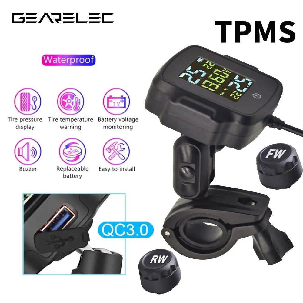 Мотоцикл TPMS с QC 3