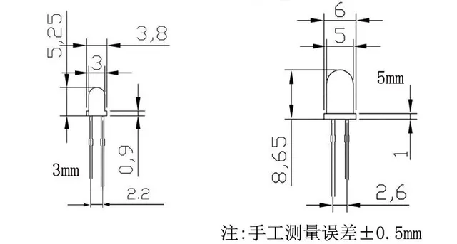 Kit 500 LED 5mm Assortiti - 5 Colori Per Progetti Fai-da-Te E Artigianato