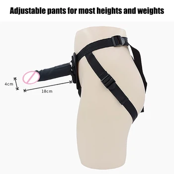 Strap On Dildos Anal Plug Realistic Penis with Pants Adjustable Harness Butt Plug Phallus Big Dick Sex Toys for Women Lesbian 3