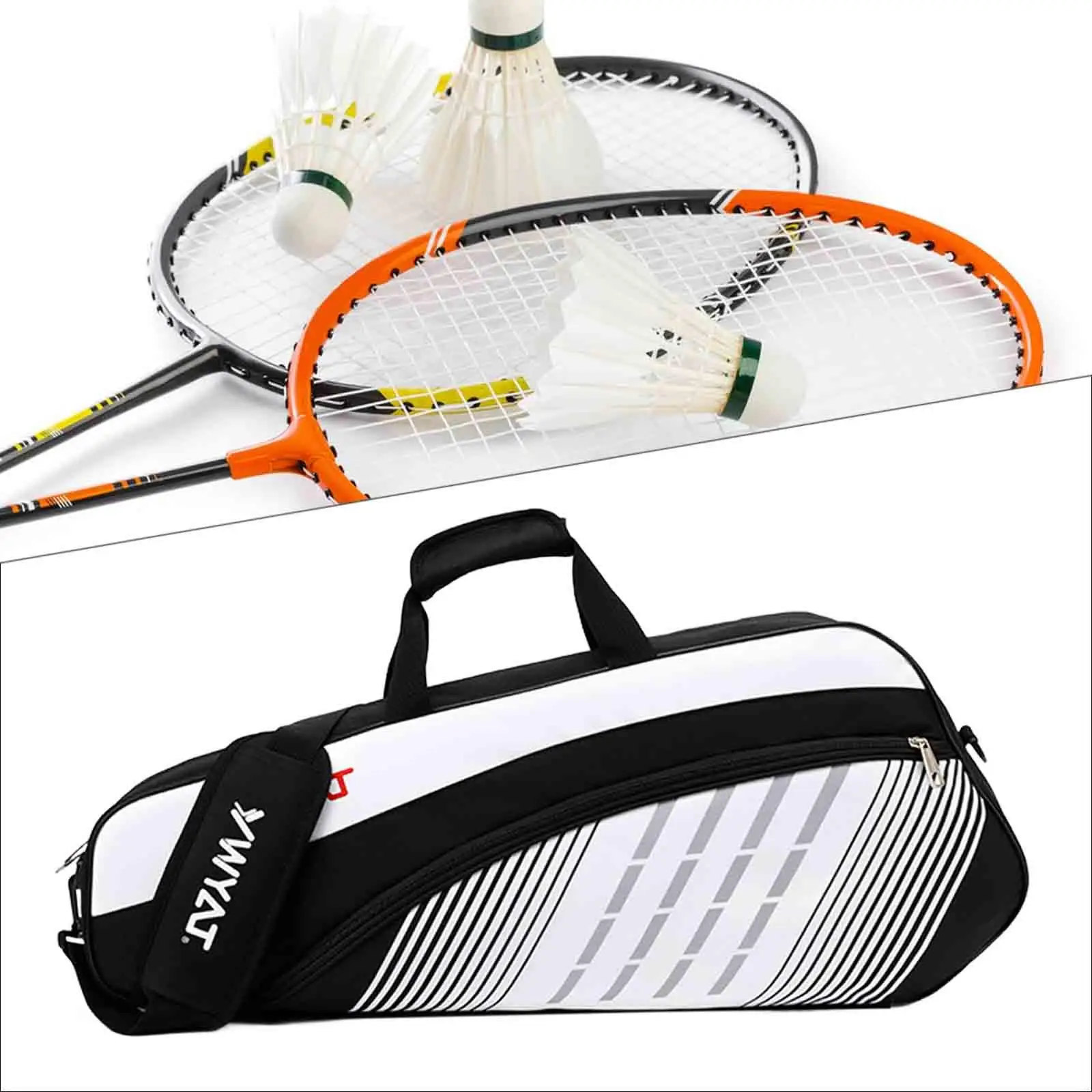 Badminton Racket Bag Tennis Sports Bag for Outdoor Sports Venues School Sports Classes Outdoor Sports Competitions Travelers