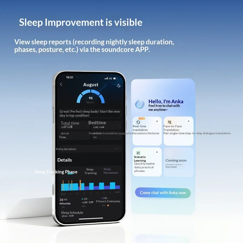Soundcore Sleep A30 D1301 ANC 무선 이어폰 이어버드 고주파 소음 감소 소형 귀마개 800MAH 인이어 노트북 PC