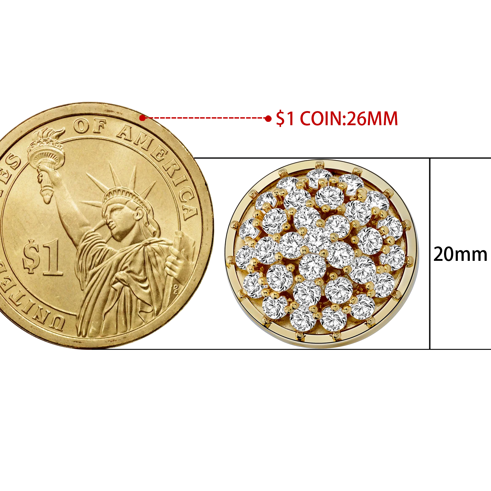 HAWSON Luxury crystal cuff links mens, mens luxury cufflink dress shirts, men's shirt wedding business jewelry or accessories