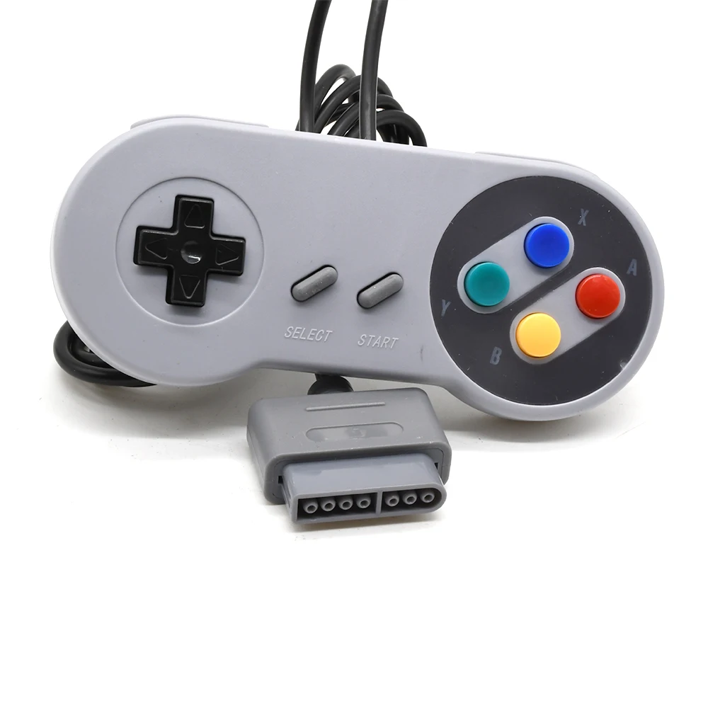 Gamepad 16 Bit Controller AV cable for Super Nintendo SNES System Console Control Pad