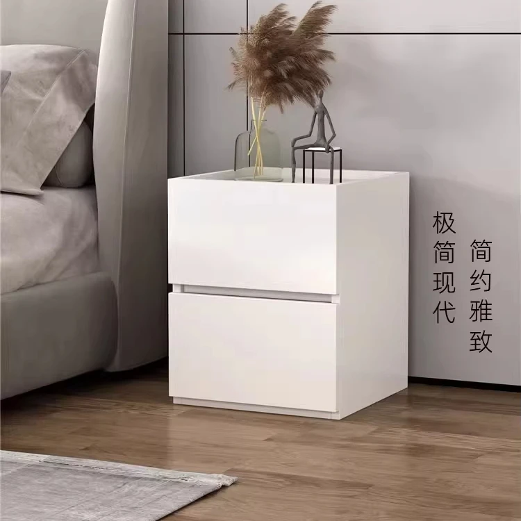 Ultra-Narrow 30cm 40cm Wide Bedside Cabinet Minimalist Installation-Free Small and Compact Home Furniture Design
