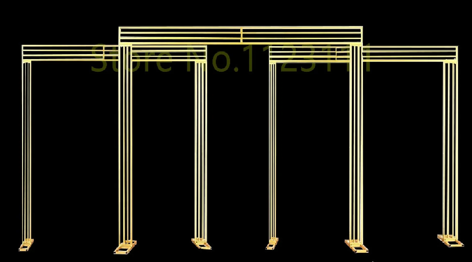 

Large Square Arch Metal Flower Stand Frame, Wedding Background Shelf, Baby Party Display Stand, Home Decor