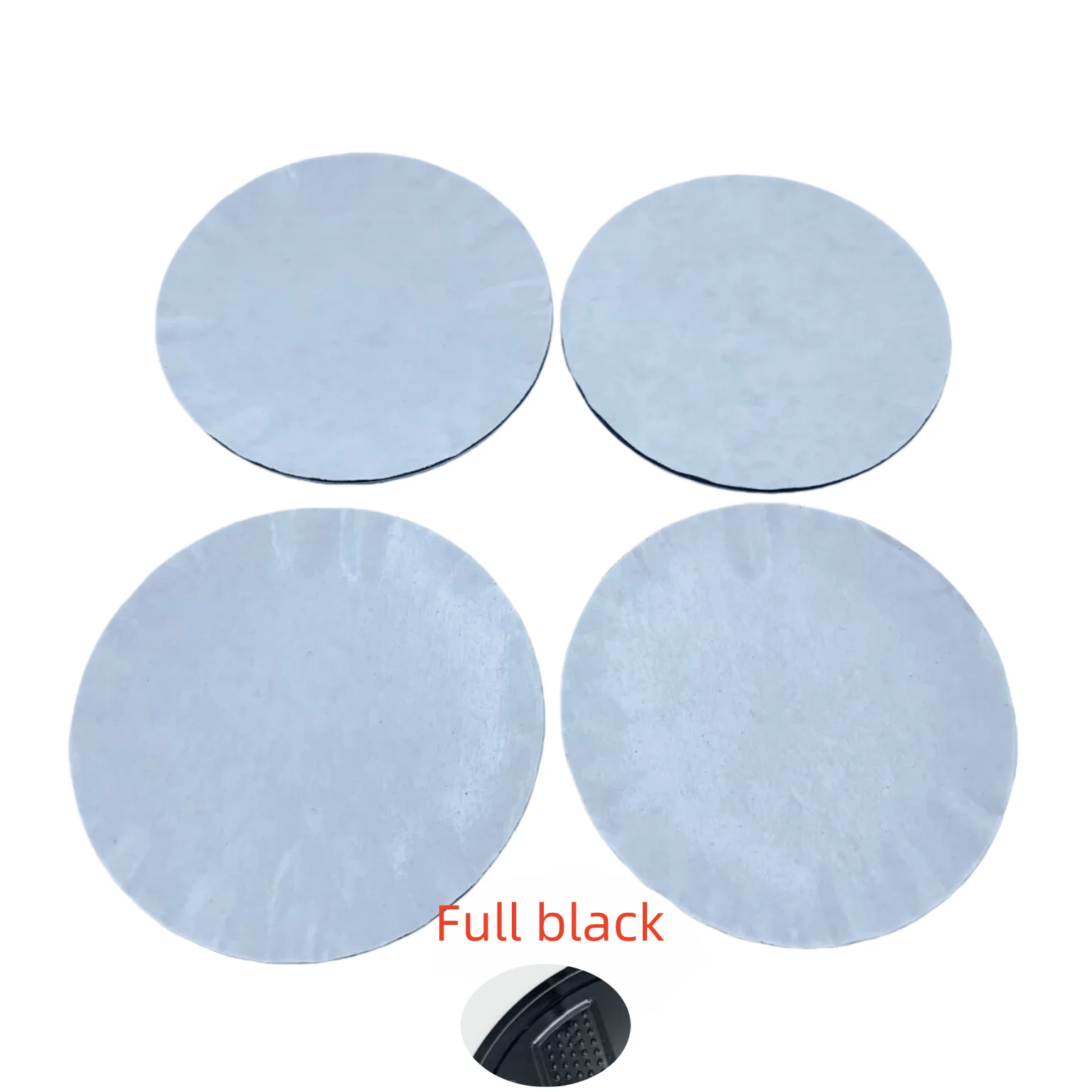 10PCS Full Black Wheel Center Caps Hub Covers - Car Styling Accessories