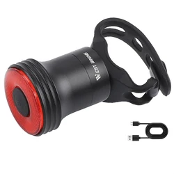 Smart Sensing Bike Tail Light - Waterproof Type-C Rechargeable Cycling Accessory (0701367 B Style)