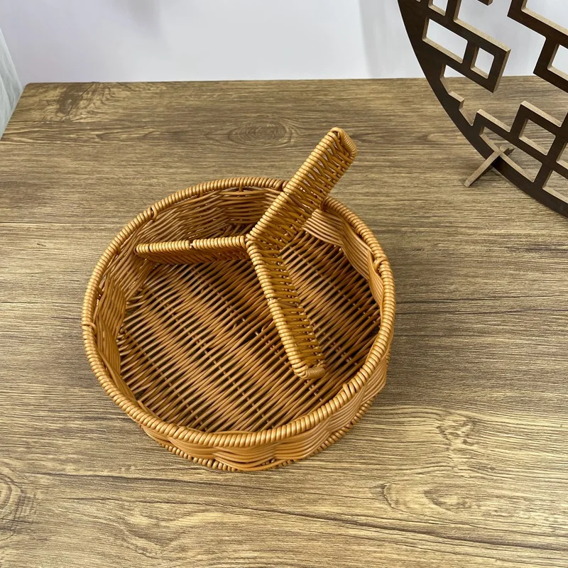 How to Make a Wicker Divided Basket with Wood Inserts