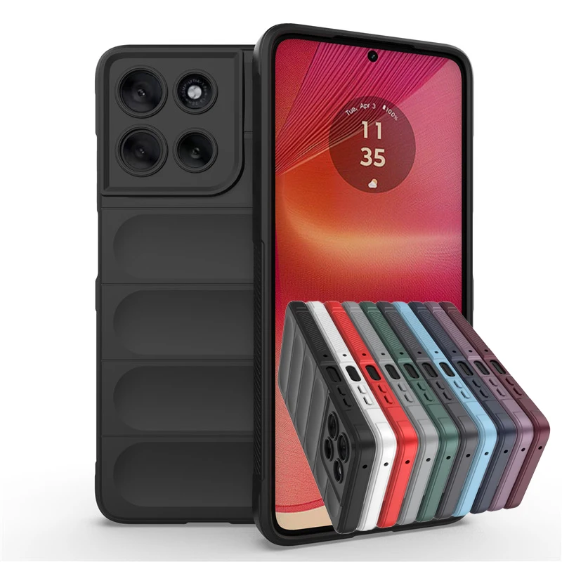 Shockproof Rubber Silicone Protective Bumper Case: Enhanced Cover for Motorola Moto G-Series