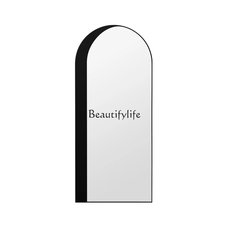 

Arch Mirror Design Wall Hanging Full Body Small Apartment Super Narrow Shaped Full-Length Mirror Light Luxury