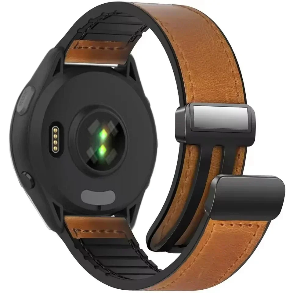 Premium Leather Wristband - 22mm/20mm Adjustable Strap