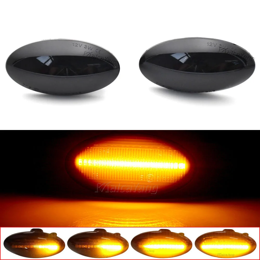rrx Lot de 2 clignotants dynamiques séquentiels LED clignotants latéraux pour Suzuki APV Arena Alto Ignis Jimny Splash Swift SX4 Vitara XL7 (Noir