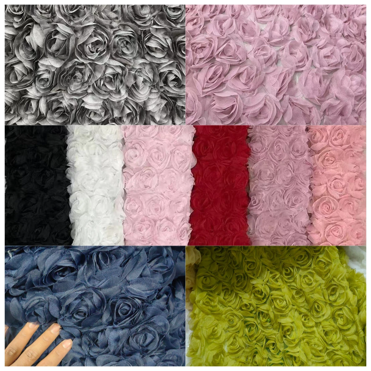 Luxury 3D Rose Crochet Fabric High End Embroidered Lace Trim Floating Floral Couture Dress Material Wedding Gown Textile - AliExpress 15 Luxury 3D Rose Crochet Fabric High End Embroidered Lace Trim Floating Floral Couture Dress Material Wedding Gown Textile - AliExpress 15