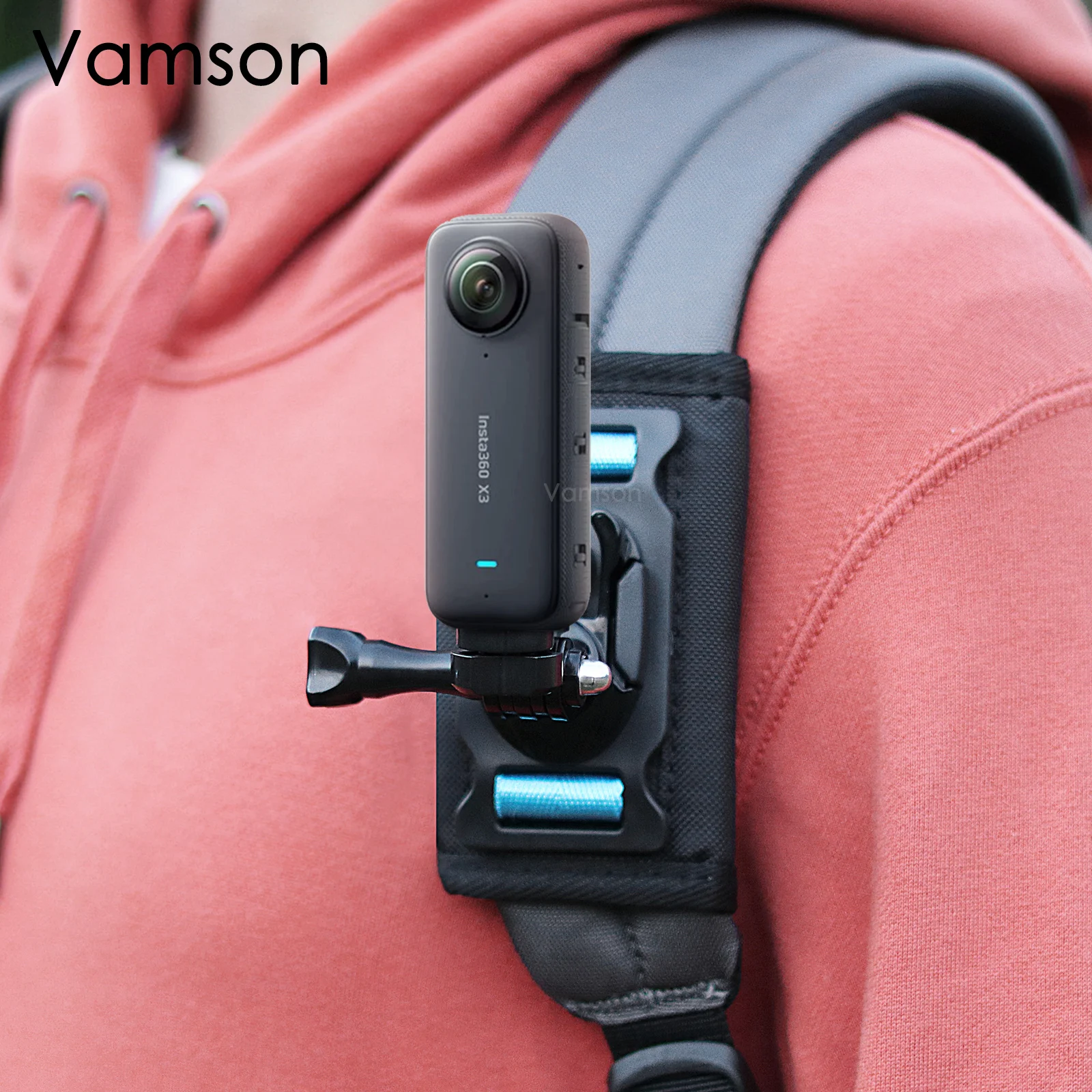 Vamson Insta360 X3 アクセサリー 360 度回転式バックパック