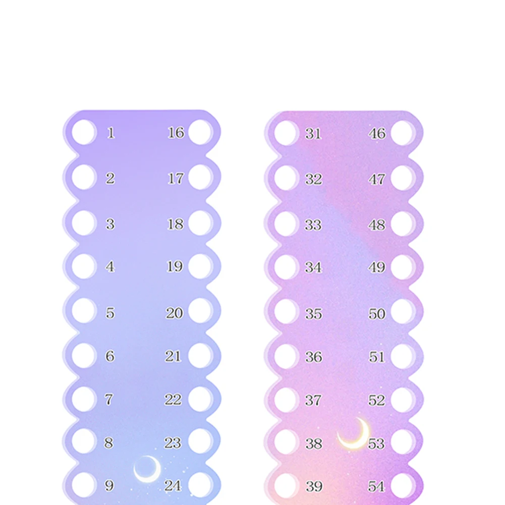 2pcs Cross Stitch Row Line Board Knit Tools Accessory 30-Hole Embroidery Thread Organizer Acrylic for Sewing Needlework Knitting