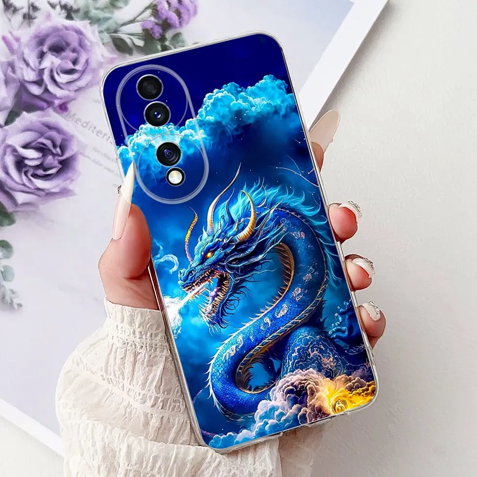 Clear Aesthetic Cute Cat & Flowers Soft Phone Case - Fashionable and Fun Design