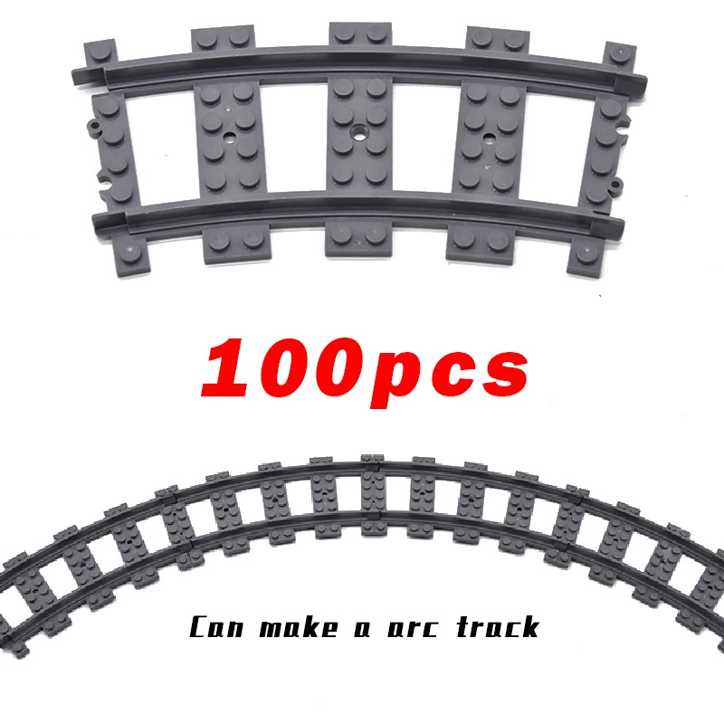 High-Tech Creative City Train Station Building Blocks Toy Set