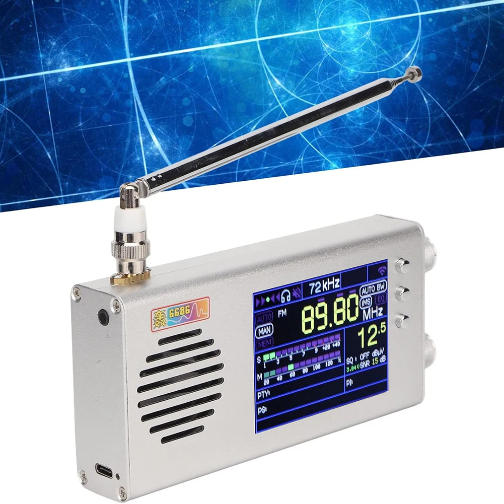 

NEW TEF6686 Plus Full Band Radio 2nd Generation All Band Radio V1.18 Firmware 3.2 Inch LCD Screen FM AM