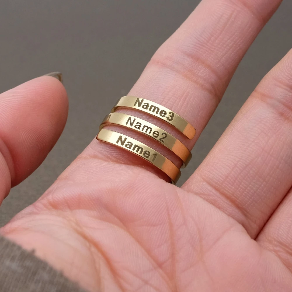 Initial Rings | Letter Rings in Gold & Silver - Oak & Luna