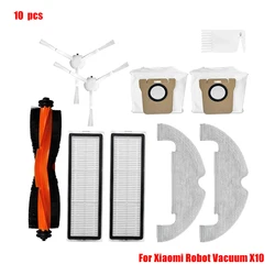 Enhanced Robot Vacuum Cleaner Replacement Parts Kit - Includes Main Brush, Side Brush, HEPA Filter, Mop Cloth, Dust Bag, and More Accessories (Set 1)