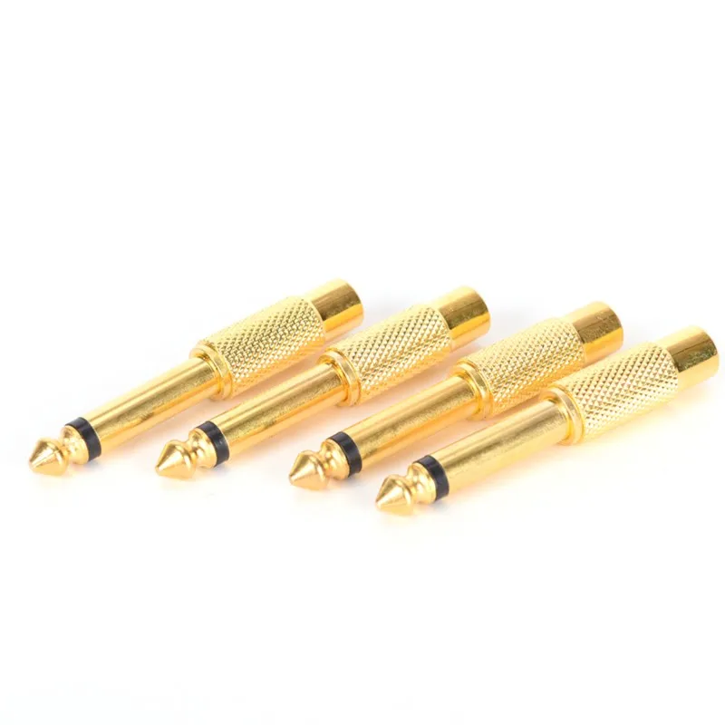   ÷  Ŀ  10 Pcs   6.35mm  1/4 RCA     Ŀ