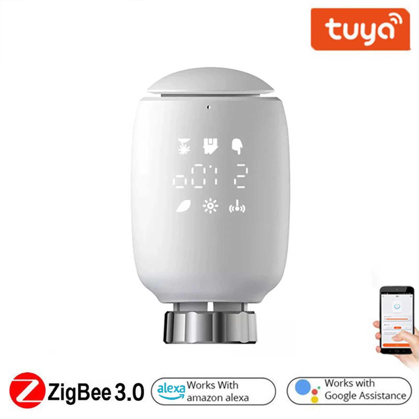 Tuya Zigbee Trv Intelligent Radiator Valve Thermostat App Remote