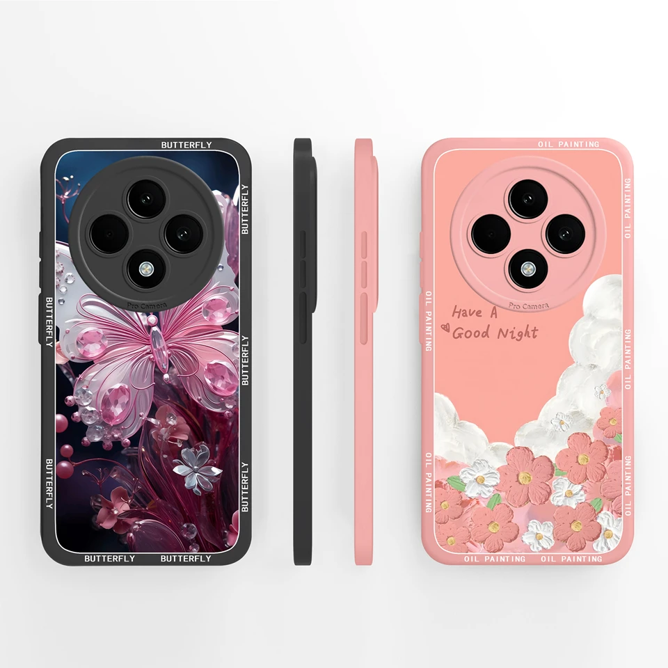Colorful Butterfly Flower Aesthetic Phone Case - Anti-Fall Protective Shell
