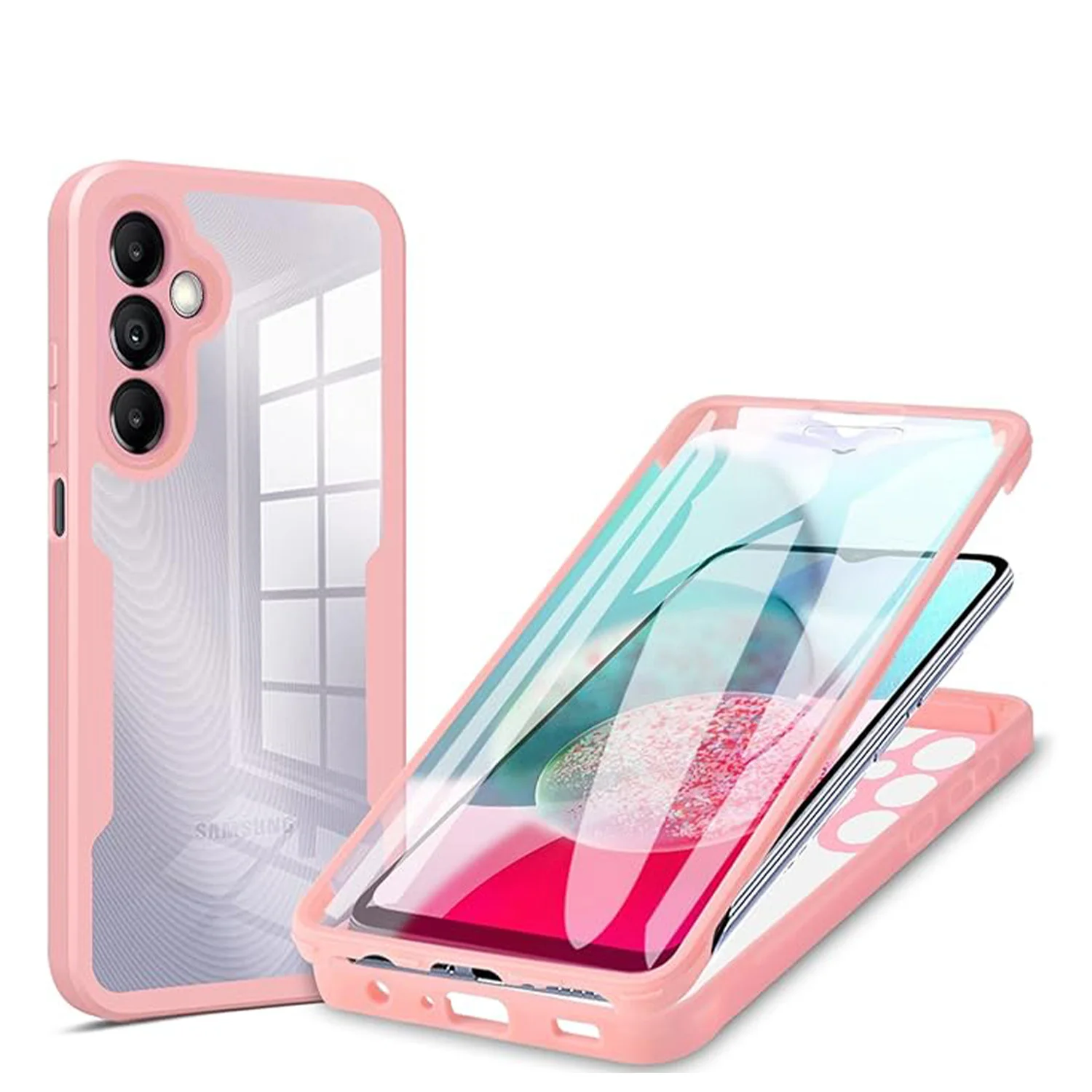 Custodia per Samsung Galaxy A54 A34 A24 A14 A04s A15 5G A05S Cover in silicone liquido a protezione completa a 360 gradi_voghion.com